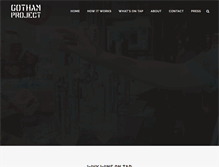 Tablet Screenshot of gothamproject.net